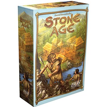 Asmodee Stone Age Board Game Engaging Worker Placement Strategy for Civilization Building Fun Family Game for Kids and Adults Ages 10 24 Players 6090 Minute Playtime Made by ZMan Games