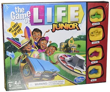 Hasbro Gaming The Game of Life Junior Board Game for Kids Ages 5 and UpGame for 24 Players
