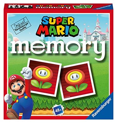 Ravensburger Memory Super Mario Board Game Memory Game for Children 3 Years or Older 48 Cards 2 to 6 Players Italian Version