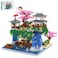 SAMYBLOCKS 3600PCS Micro Mini Blocks Peach Blossom Pond Bonsai Tree KitTraditional Architecture Building BlocksExquisite Cherry Bonsai Tree Kit Gift for 14 Kids Or Adults