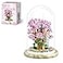 Insgen Cherry Blossom Bonsai Tree House Building Flowers Set for Adults 1382 Pcs MicroParticle Ideas Sakura Tree Building Blocks Complete with String Lights Dust Cover and Wooden Base