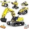 LECPOP 5 in 1 Building Toys STEM Robotics Kit 430 PCS Blocks RC Robot Erector Sets APP Remote Control Excavator Science Kits for Kids Age 6 7 8 9 10 11 1214 DIY Educational Gift for Boys Girls