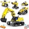 LECPOP 5 in 1 Building Toys STEM Robotics Kit 430 PCS Blocks RC Robot Erector Sets APP Remote Control Excavator Science Kits for Kids Age 6 7 8 9 10 11 1214 DIY Educational Gift for Boys Girls