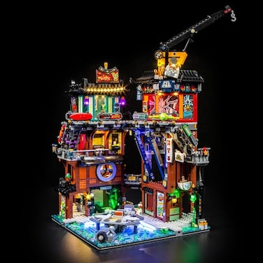 YEABRICKS LED Light for 71837 Ninjago NINJAGO City Workshops Building Blocks Model Building Set NOT Included