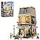 Funwhole BookCafe Lighting BuildingBricks Set City Town Coffee House LED Light Modular Construction Building Model Sets 1718 Pcs for Adults and Teen