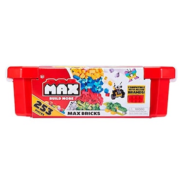 ZURU MAX Build More Building Bricks Accessories and Wheels Value Set 250 Pieces by Compatible with Other Major Brands