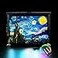 BrickBling Light Kit Compatible with Lego 21333 Vincent Van Gogh The Starry Night Bricks Not Included DIY Lighting Compatible with Lego Starry Night Remote Control Version