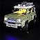 GEAMENT LED Light Kit for Technic Land Rover Defender Compatible with Lego 42110 Building Model Model Set Not Included