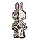 HONLANCH Animal Graffiti Skeleton Rabbit Micro Building Blocks Set8000PCS 55cm High Series Gift for Adults and Kids