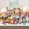 PicassoTiles 116pc Hedgehog Building Blocks Construction Toy Set with Interlocking Tiles Idea Book 4 Action Figure Characters and Decorative Eyes STEM Educational Playset for Kids Ages 3 Plus PTB116