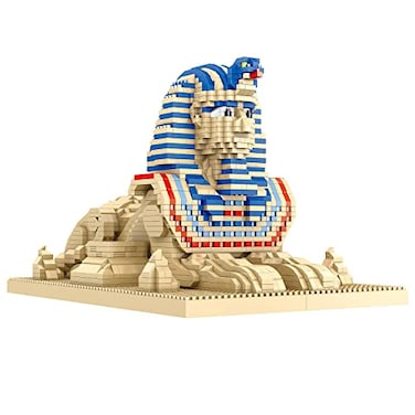 TzFioy Great Sphinx Egypt Building Blocks Set 2732Pcs Famous World Architecture Educational Toys Micro Bricks for Kids Adults