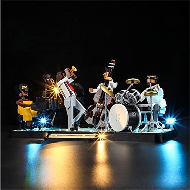 GEAMENT LED Light Kit Compatible with Lego Jazz Quartet Lighting Set for Ideas 21334 Building Model Model Set Not Included