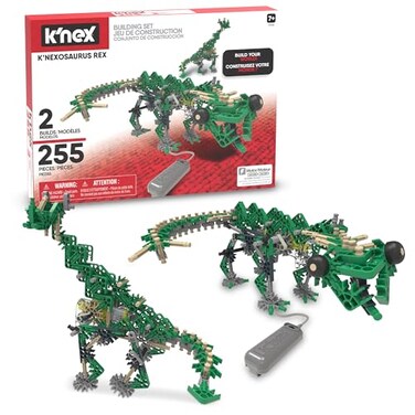 K'NEX KNEX KNEXosaurus Rex Motorized Dinosaur Set 255 Pieces STEM Building Engineering Play Kid Construction Set Ages 7