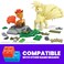 Mega Brands Mega Pokmon Evolution of Vulpix 2 Figures Vulpix and Ninetals 145 Building Blocks Toy 7 Years Mattel HTH79