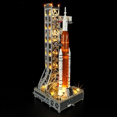 GEAMENT LED Light Kit Compatible with Lego NASA Artemis Space Launch System Lighting Set for Icons 10341 Model Set Not Included