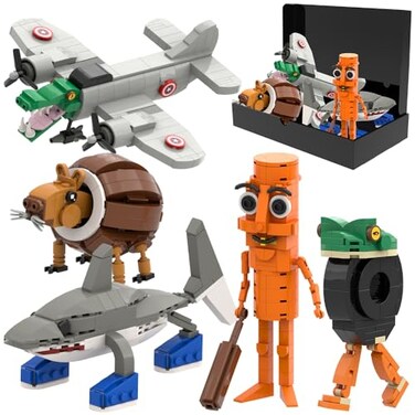WDYTWFA 5in1 Brainrot Building Blocks 720 Piece Viral Meme STEM Building Toy Creative Educational Brick Kit for Kids Ages 6 Desk Decor Easter Gift IdeaGift Box