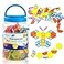 Odoorgames 140 Pcs Translucent Pattern Blocks Educational Light Table Manipulatives and Accessories Fun and Engaging Geometric Shapes