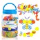 Odoorgames 140 Pcs Translucent Pattern Blocks Educational Light Table Manipulatives and Accessories Fun and Engaging Geometric Shapes