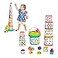 Battat Nesting Sorter Set 19 Pieces Stacking Bucket Sort Set 10 Cups 8 Shapes Educational Dexterity Toys 18 Months Sort Stack