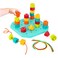 Battat Toddler Peg Board Stacking Peg Board Set Fine Motor Skills Toy Therapy Toy 31 Pieces 2 Years Count Match Pegboard
