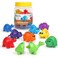 Learning Resources SnapnLearn Matching Dinos Dinosaur Toys Mini Plastic Figures Sensory Bin Toddler Travel Games Shape Sorter Preschool Fine Motor Skills Montessori Counting