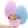 The Dreidel Company 2Pack Massive Pastel Fillable Easter Eggs Colorful Bright Plastic Easter Eggs Perfect For Easter Egg Hunt Surprise Egg Easter Hunt 8 Giant Fillable Eggs 2Pack