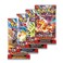 Pok&Atilde;&copy;mon Pokemon Booster Pack Lot Obsidian Flames x4 Pack Artwork May Vary