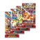 Pok&Atilde;&copy;mon Pokemon Booster Pack Lot Obsidian Flames x4 Pack Artwork May Vary