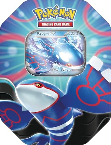 Pok&Atilde;&copy;mon Pokmon TCG Azure Legends Tin Kyogre ex 4 Booster Packs 1 Foil Promo Card