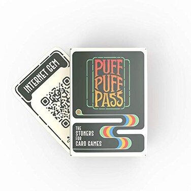 Puff Puff Pass The Card Game for Stoners w 109 Hilarious Trivia Conversation Starters Would You Rathers and More