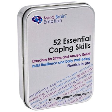 Mind Brain Emotion 52 Essential Coping Skills Cards Self Care Exercises for Stress and Social Anxiety Relief Resilience Emotional Agility Confidence Therapy Games for Teens Adults