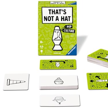Ravensburger thats Not A Hat Pop Culture Fun Bluffing Memory Party Card Game for 38 Players Fun Entertainment for Families Travel Friendly