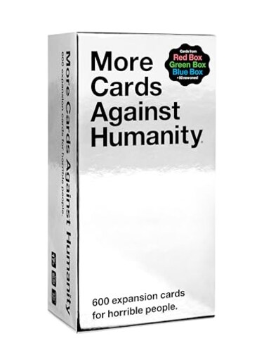 Cards Against Humanity More 600card Essential Expansion Includes The Best Cards from The Red Blue Green Boxes
