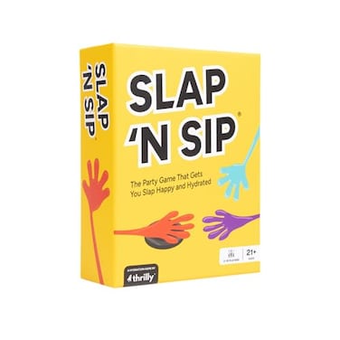 Slap N Sip A Hilarious Drinking Game with Sticky Hands 200 Cards A Sip Chip FastPaced Adult Party Game for Game Nights Funny Gift for Adults Ages 21