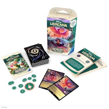 Ravensburger Disney Lorcana TCG Archazias Island SinglePlayer Starter Deck Amethyst Steel Engaging Gameplay Over 200 Original Disney Artworks Ideal for Ages 8