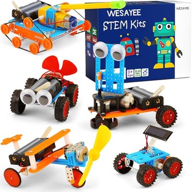 WESAYEE STEM Science Kits for Kids 812 Robotics Robot Building Car Kit STEM Toys for Boys Robots Craft 810 Science Activities Experiment Engineering Project Electronics 8 10 12 14 Year Old Boy Gifts