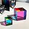 CMY Cubes Original 50mm Cyan Magenta Yellow Cube Optical Color Cube Teaches Subtractive Color Mixing for Ages 15 Educational Scientific Physics Kinetic Art Desk Object STEAM
