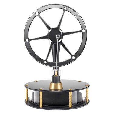 PFCKE HZZ92 Low Temperature Stirling Engine DIY Heat Education Model Class Teaching Brass Aluminium Stirling Engine Low Friction Graphite Piston for Adults Desktop Toy Gift for EngineerBlack