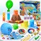 UNGLINGA 50 Science Lab Experiments Kit for Kids STEM Activities Educational Scientist Toys Gifts for Boys Girls Chemistry Set Gemstone Volcano Eruption