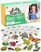 GLINGLONG Life Cycle Animal Kit Montessori Science Toy with 24Piece Matching Game Butterfly Frog Chicken Bee Ladybug and Turtle STEM Educational Gift Easter Basket fillers for Kids Ages 38