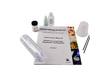 ALDON Innovating Science Elephant Toothpaste Explore Catalysts Chemical Reactions Phase Changes Chemistry Demonstration Distance Learning Kit