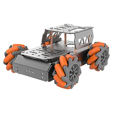 LewanSoul Mecanum Wheel Chassis Car Kit with TT Motor Aluminum Alloy Frame Smart Car Kit for DIY Education Robot