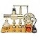 Pktiugf Hot Air Stirling Engine Motor ModelStirling Engine Kit SingleCylinder Metal Stirling Engine External Combustion Engine MotorDIY Hot Air Engine Gift of Air for Desktop EducationalToy Gold