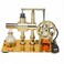 Pktiugf Hot Air Stirling Engine Motor ModelStirling Engine Kit SingleCylinder Metal Stirling Engine External Combustion Engine MotorDIY Hot Air Engine Gift of Air for Desktop EducationalToy Gold