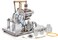 Sunnytech Hot Air Stirling Engine Motor Model Imagination Development Educational Toy Electricity Generator Colorful LED SC SC02M