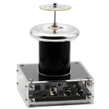 JZENT Bluetooth Music Tesla Coil SSTC Desktop Toy Plasma Loudspeaker Arc Generator Wireless Transmission Teaching Demonstration Experiment Model JE28