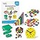 hand2mind93538 Take Home Math Manipulatives Kit for Kids Grade K2 with Snap Cubes Base Ten Blocks Cuisenaire Rods Pattern Blocks Color Tiles and Learning Clock Homeschool Supplies 292 Pieces