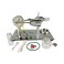 NP Qing Shuang Stirling Engine steam Engine Physics Experiment Popular Science Invention Toy Model Motor Model Educational Toy Generator Colorful LED Silver LxWxH 6453338