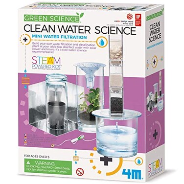 4M Clean Water Science Climate Change Global Warming Lab STEM Toys Educational Gift for Kids Teens Girls Boys
