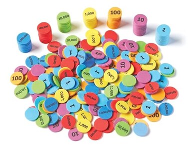Learning Resources Place Value Disks Early Math Skills Set of 280 Pieces Ages 6